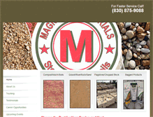 Tablet Screenshot of magnolia-materials.com